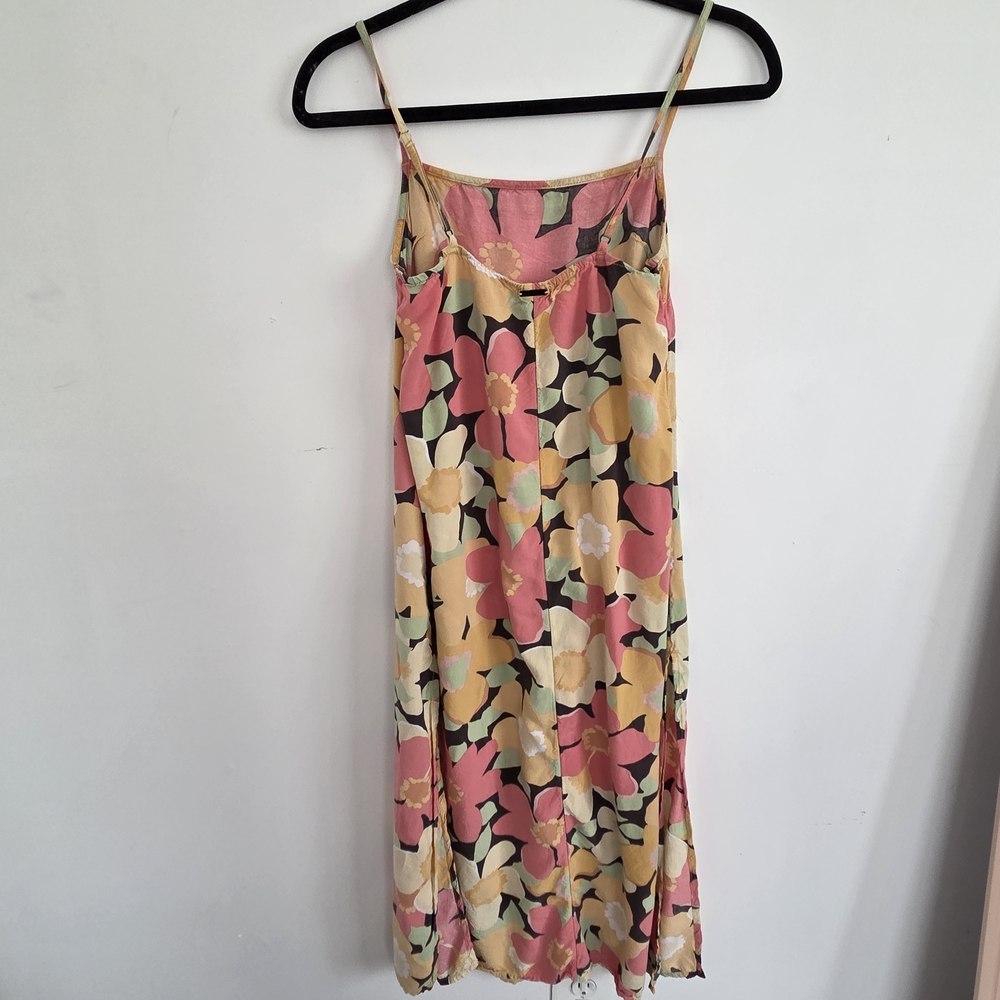 Billabong Floral Maxi Dress - Pink, Yellow, Black